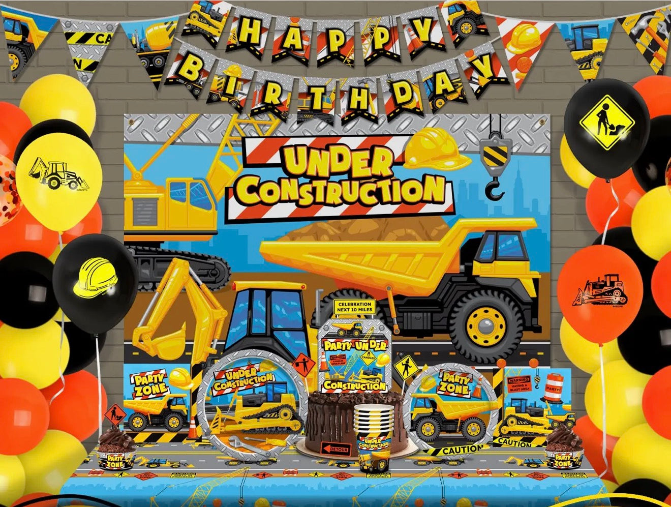 Construction party supplies