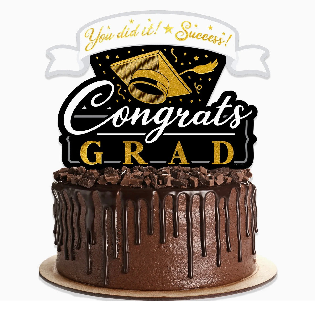 Graduation party supplies -Black /Gold
