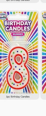 0-9 Number Birthday Candles