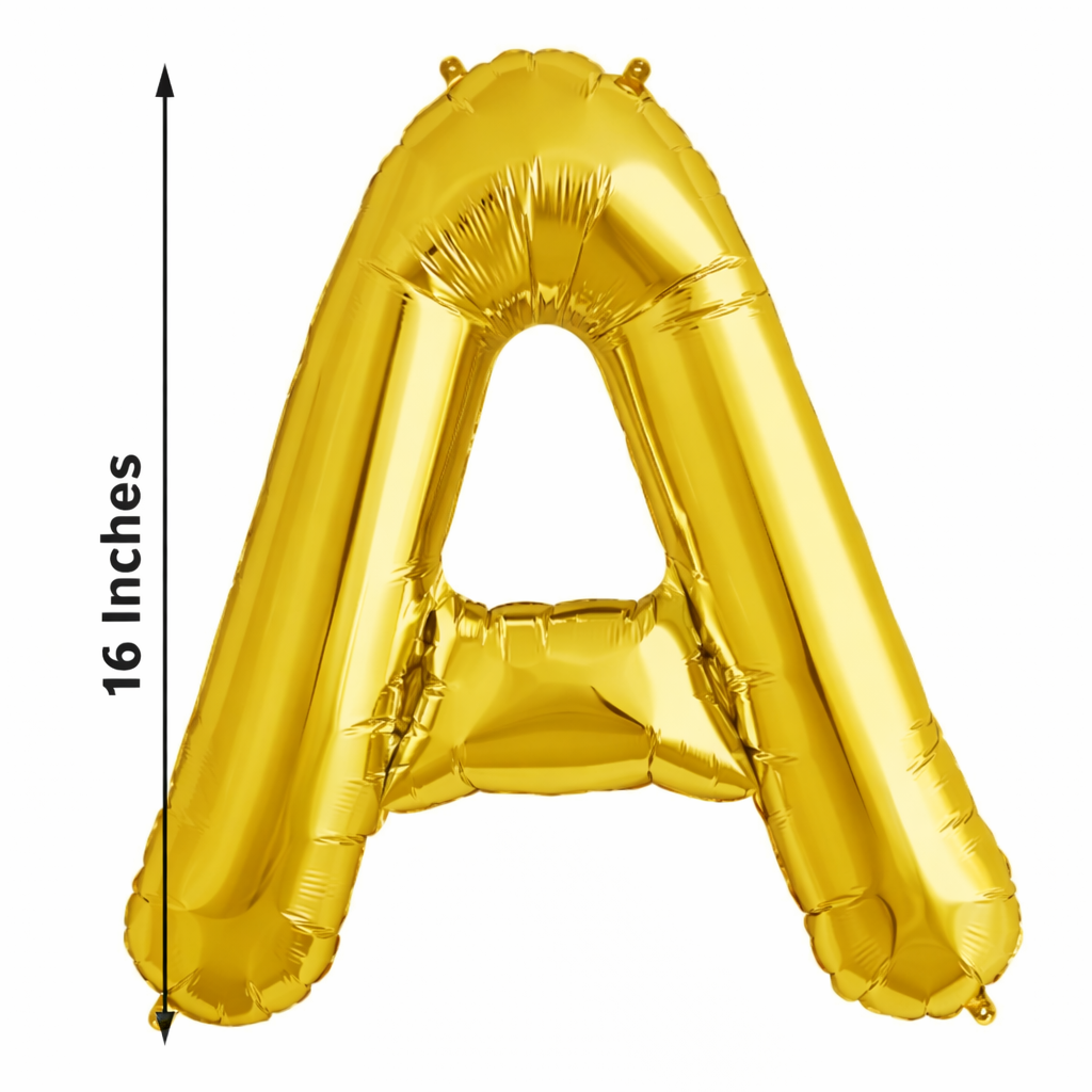 Gold Foil Balloon Letters (A–Z)