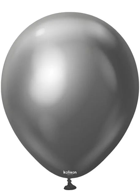 Kalisan Latex Balloons Mirror Space Grey