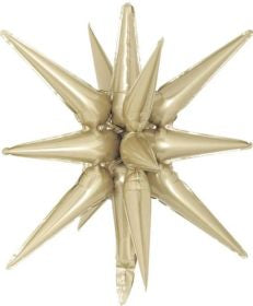 Decochamp Champagne Starburst Foil Balloon
