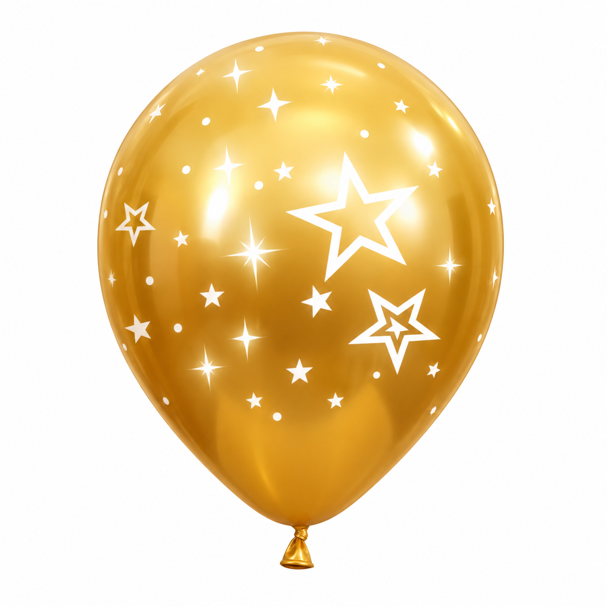 12" Mirror Stars All Around Gold
Latex Balloons (25 Per Bag) 5
Side Print