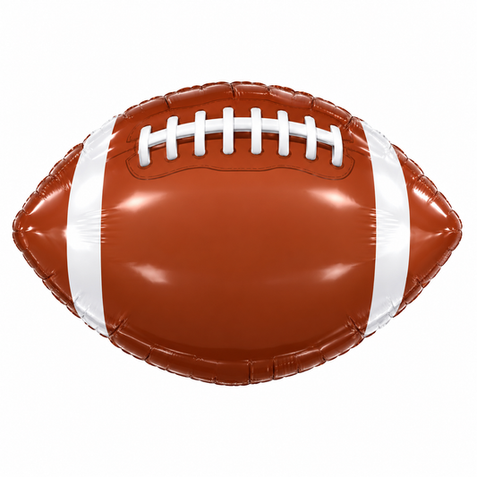 18" Leather Like Football Foil Balloon