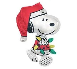 SuperShape Peanuts Santa Snoopy Balloon