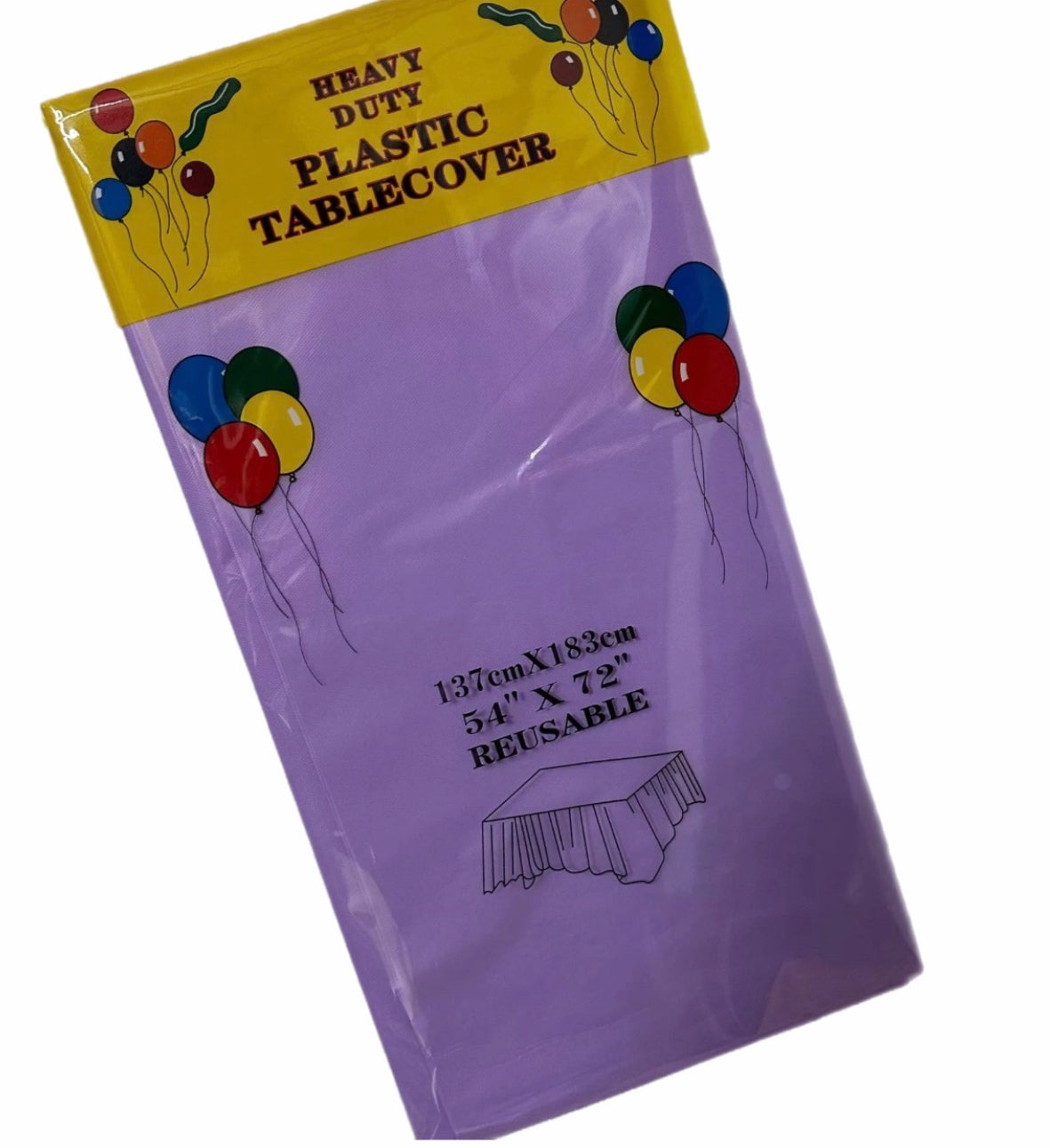 Plastic tablecloth - Light purple
