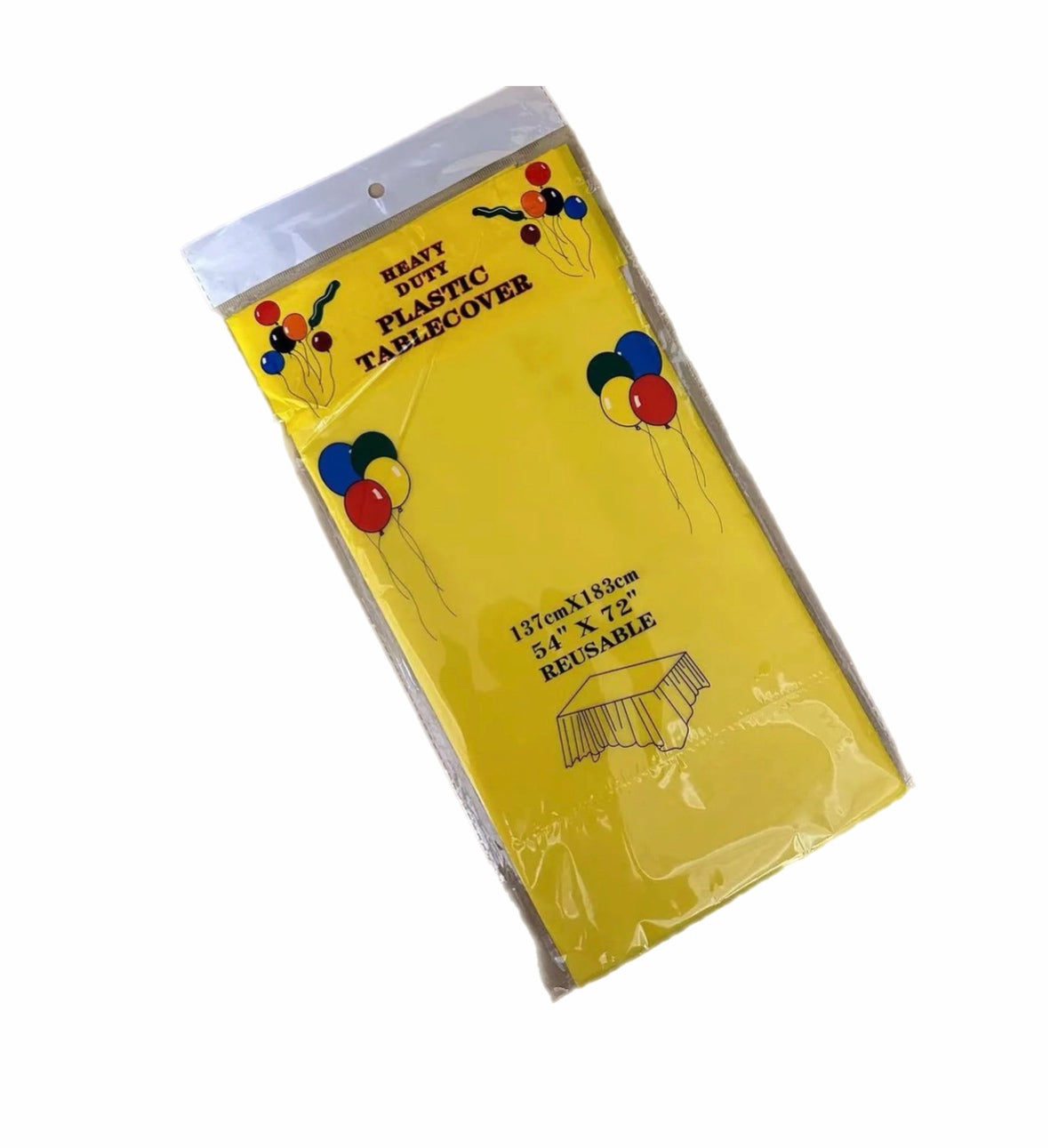 Plastic tablecloth - Yellow