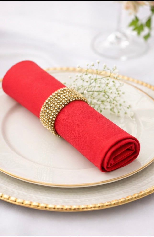 5 Napkins per pack | Red Napkins