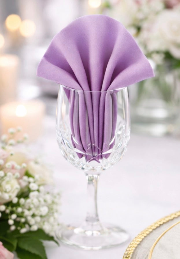 5 Napkins per pack | Lavender Napkins