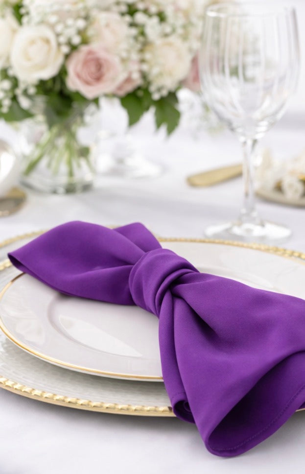 5 Napkins per pack | Purple Napkins