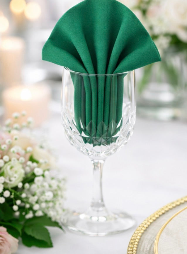 5 Napkins per pack | Emerald Green  Napkins