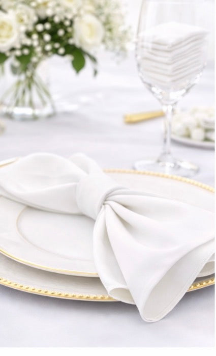 5 Napkins per pack |  White Napkins