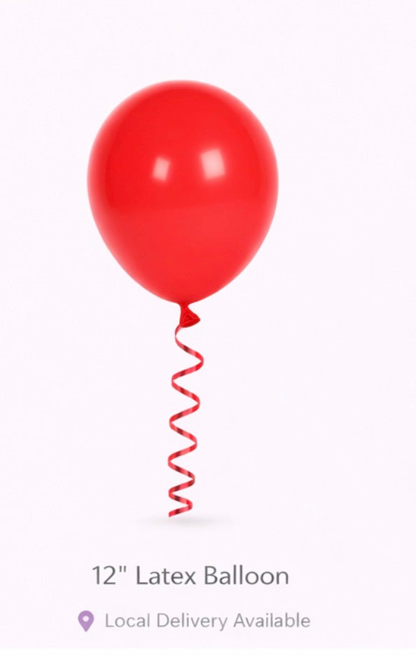 Red balloons -Helium Filled