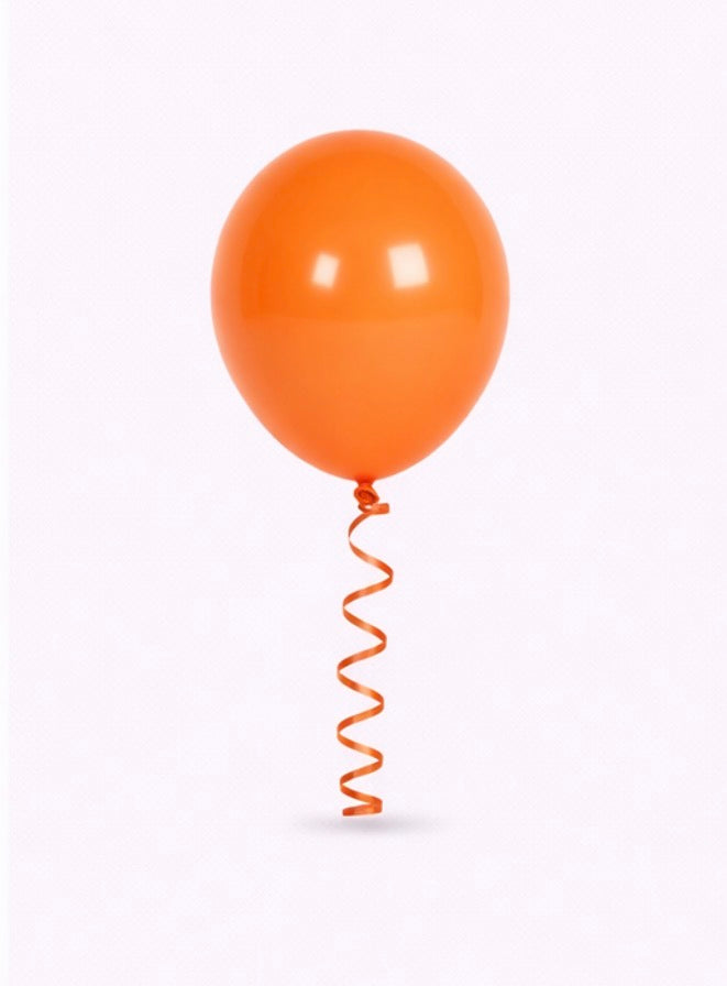 Orange balloon -Helium Filled
