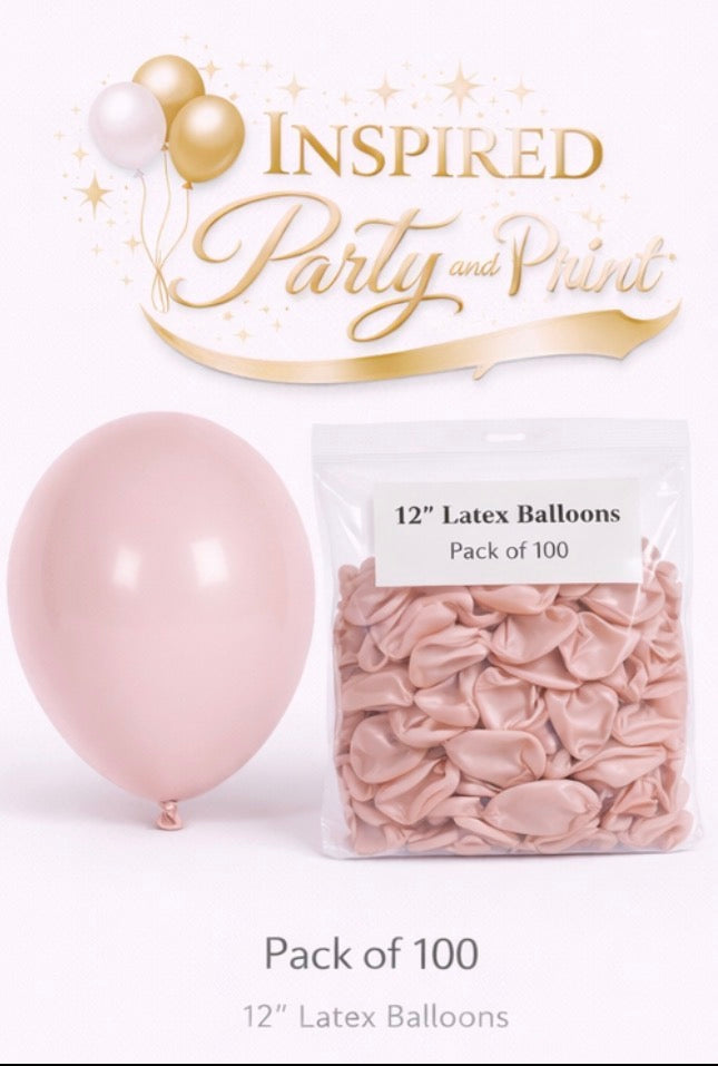 Pastel Dusk Pink  -Helium Filled
