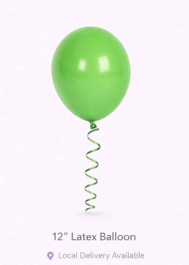 Lime Green -Balloons -Helium available)