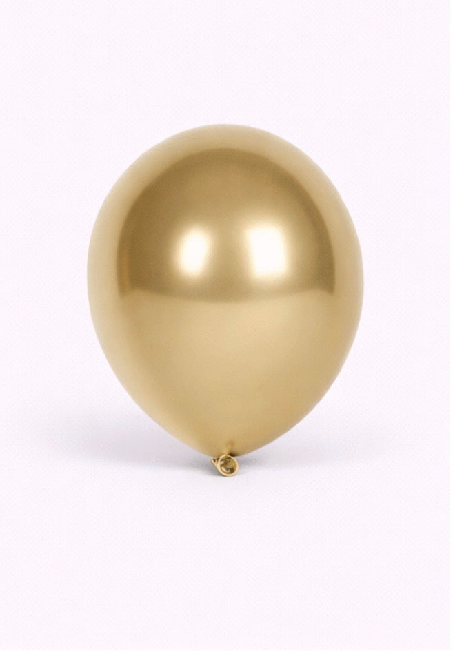 Gold Balloons -Helium Filled