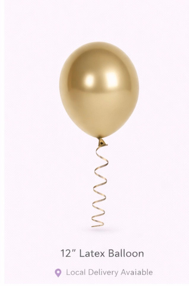 Gold Balloons -Helium Filled
