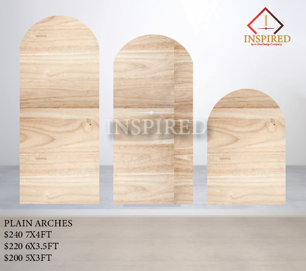 Plain Arches- ( Closed) Wood Build  { PICK UP ONLY}