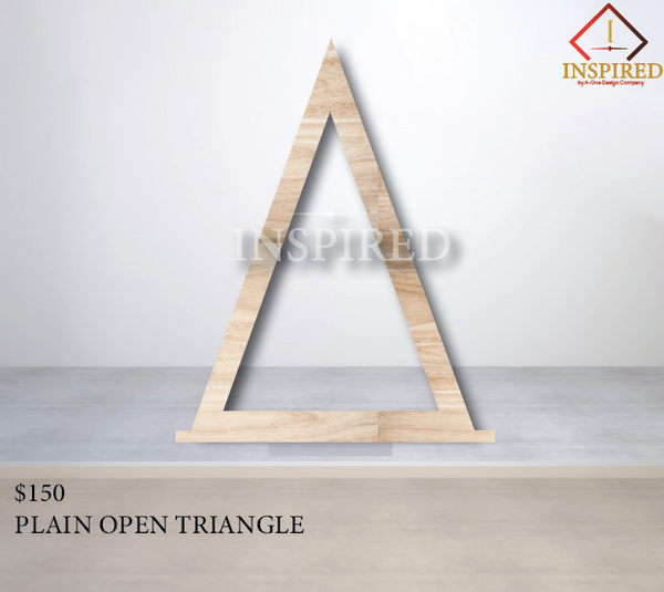 Plain Open Triangle- Wood Build { PICK UP ONLY} – Inspired By A-One
