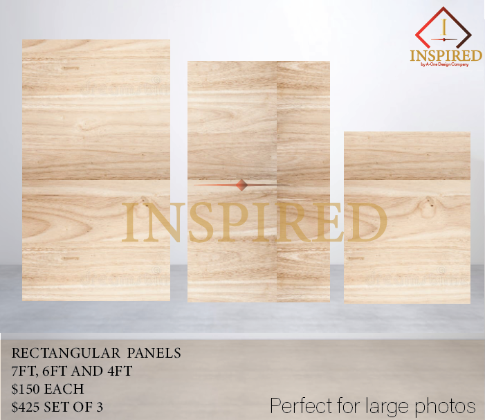 Rectangle Panels - Wood Build { PICK UP ONLY} – Inspired By A-One
