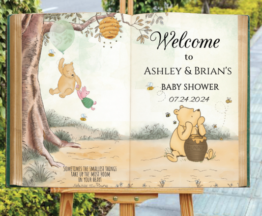 Winnie the pooh welcome sign -Story book