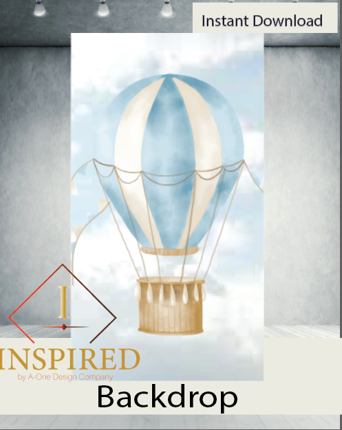 Hot Air Balloon - Digital Download - Instant download