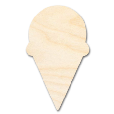 Ice cream Cupcake -Wood- 3 days TURN AROUND { PICK UP ONLY}