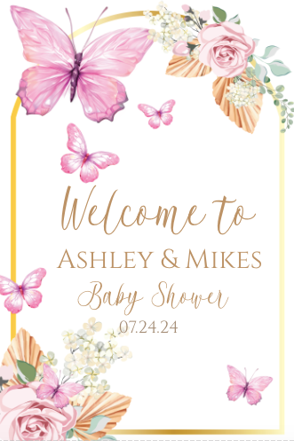 Butterfly -Boho-  Welcome sign- - INSTANT DOWNLOAD