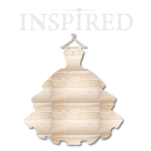Dress- Wood- 3 days TURN AROUND { PICK UP ONLY}