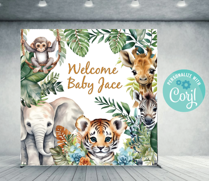 Safari Backdrop  - Digital Download - Instant download