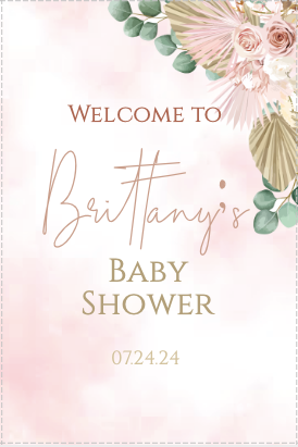 Boho welcome sign-  Pink -- - INSTANT DOWNLOAD